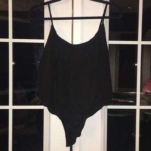 Black Chiffon Bodysuit Never Been Worn